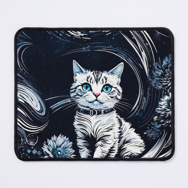 Item preview, starry night cat designed and sold by ZenStickConcept.