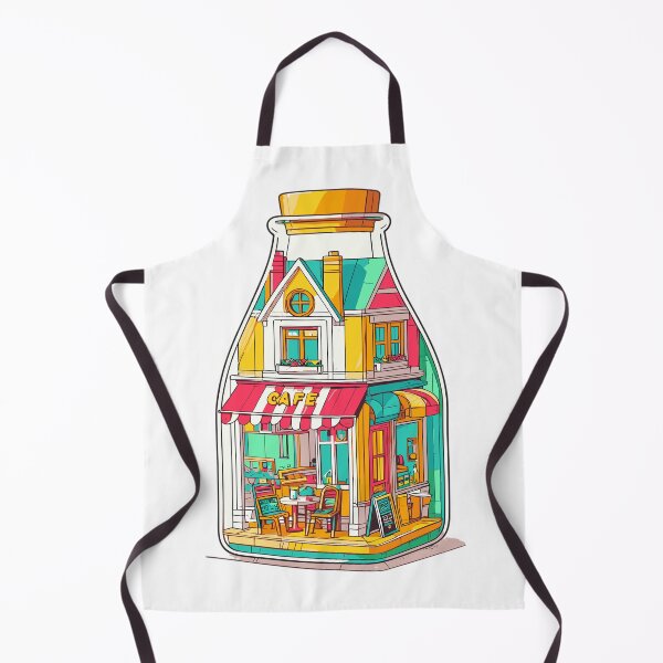 Item preview, Cafe Shop in a Glass Bottle designed and sold by ComputeUnit.