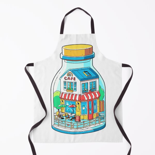 Item preview, Cafe Shop in a Glass Bottle designed and sold by ComputeUnit.