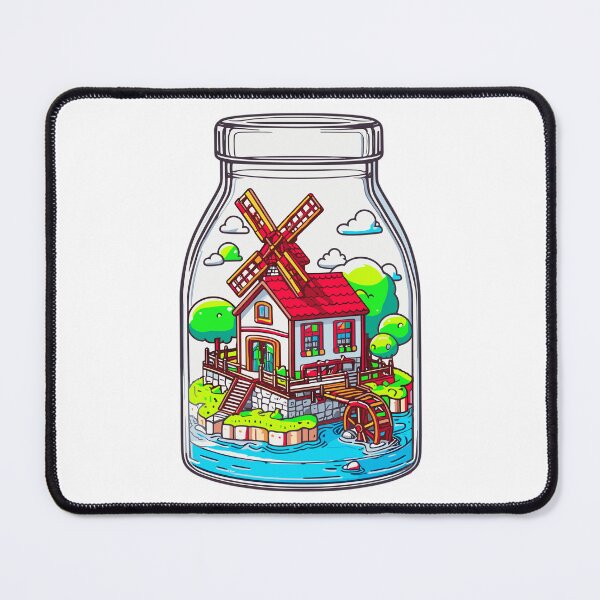 Item preview, Windmill in a Glass Bottle designed and sold by ComputeUnit.