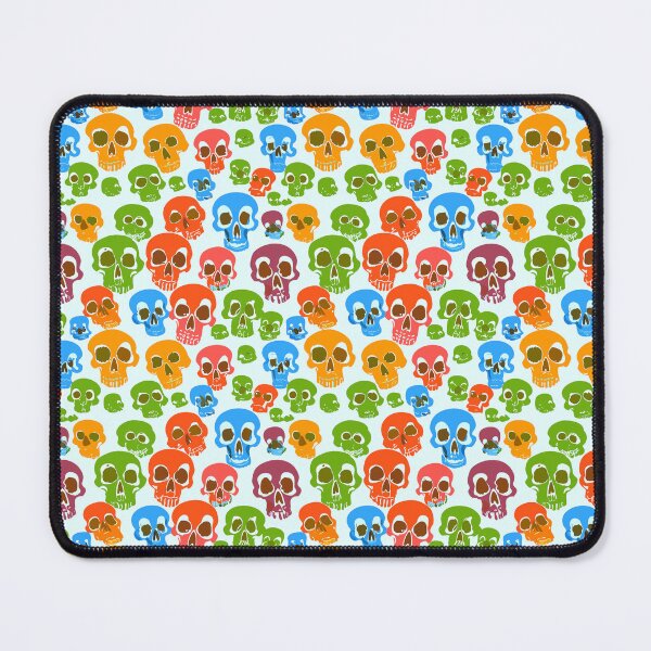 Item preview, Pattern of Colored Human Skulls designed and sold by MindenBrings.