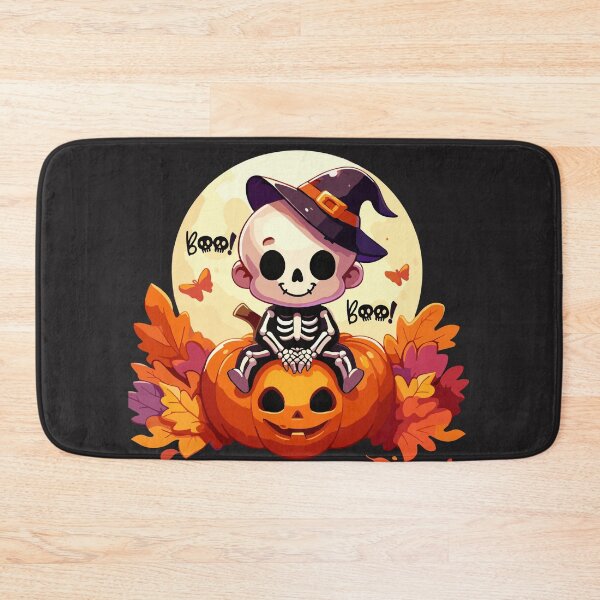 Item preview, The art of the skeleton/Adorable skeleton sitting on a Halloween pumpkin. #Halloween #Skeletons #HalloweenDecorations #HalloweenCostume #HalloweenArt #HalloweenParty designed and sold by yensyriv.