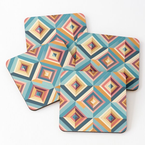 Item preview, Geometric Abstract Colorful Diamonds  designed and sold by craftyvixenart.