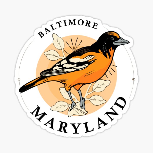 Item preview, Maryland - Vintage Sunset - Colorful Illustration designed and sold by Amazing States of America.