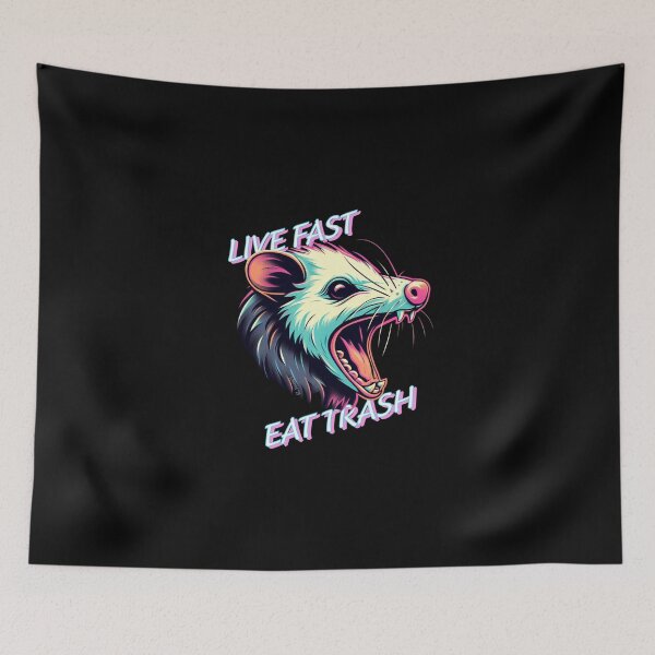 Item preview, Live Fast Eat Trash  designed and sold by GhostMachine13.