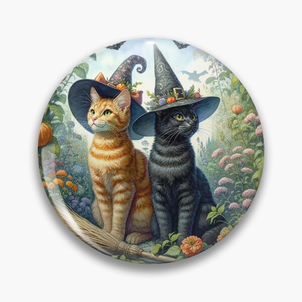 Item preview, Bewitched Brothers: The Orange and Black Cat Conjurors designed and sold by ThatRandomJerk.