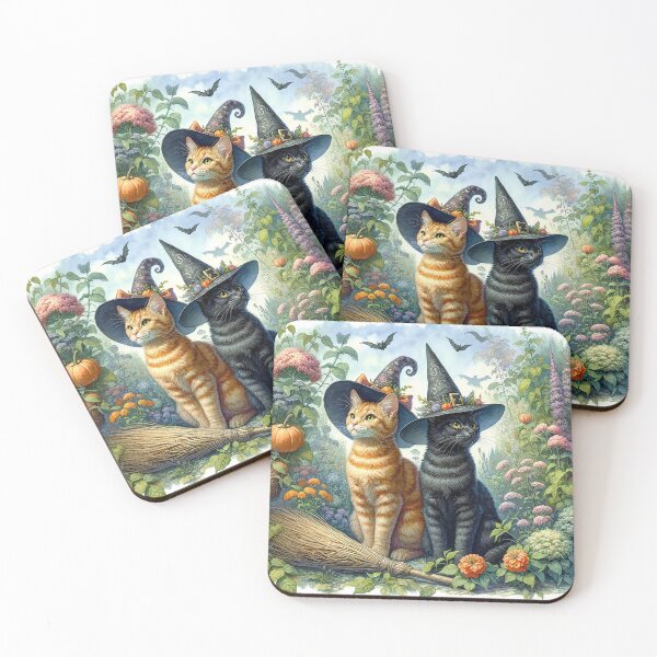 Item preview, Bewitched Brothers: The Orange and Black Cat Conjurors designed and sold by ThatRandomJerk.
