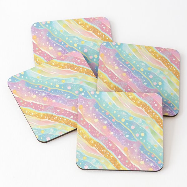 Item preview, Pastel Rainbow Abstract Marble Galaxy designed and sold by craftyvixenart.