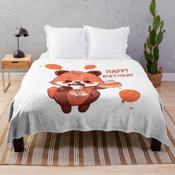 Item preview, "Happy Birthday with a Cute Raccoon and Cake" designed and sold by Anastasiia Yurevych.