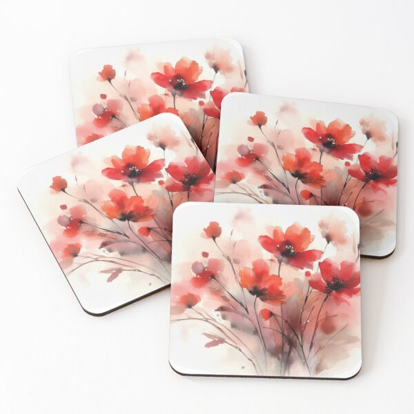Item preview, Red flowers  designed and sold by Old Tree Store .