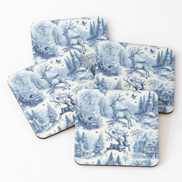 Item preview, Christmas Toile de Jouy  designed and sold by RachelRebel.