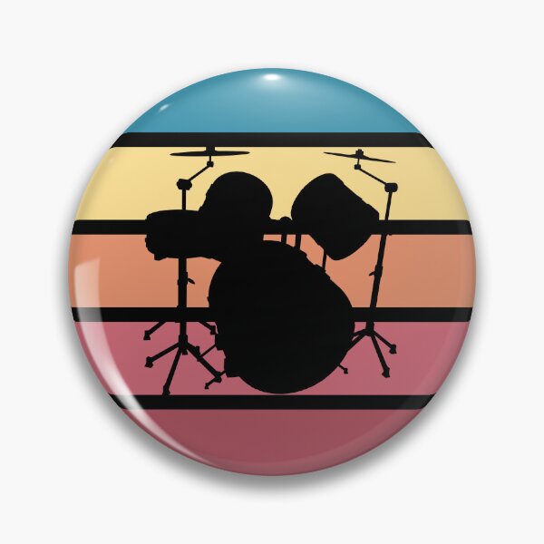 Item preview, Retro Sunset Drums Silhouette designed and sold by JPareDesign.