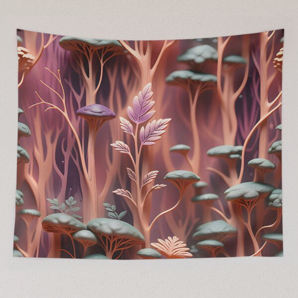 Item preview, Realistic delicate 3D wild leaves - expressive botanical pattern. designed and sold by My-fake-places.