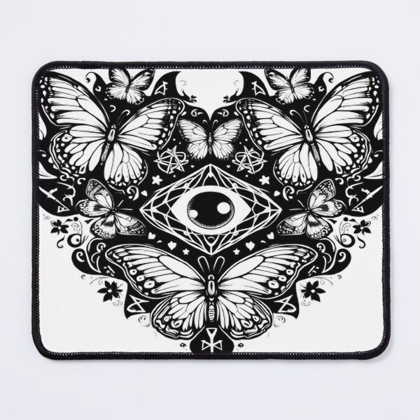 Item preview, Heart of psychedelic butterflies designed and sold by Zafirart.