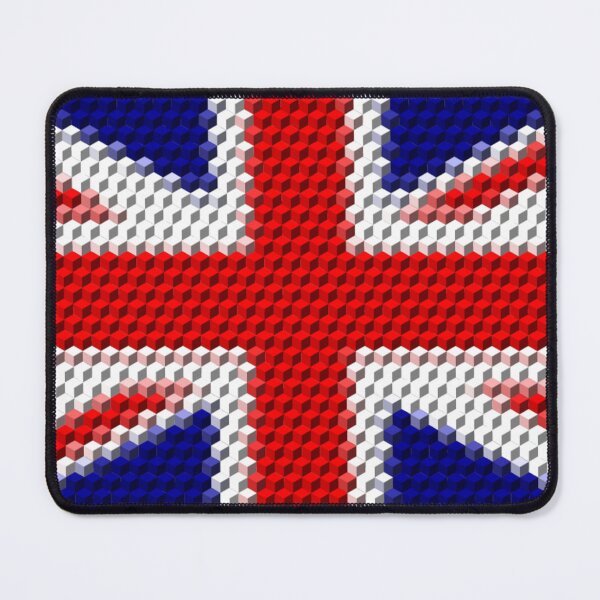 Item preview, Union Jack Flag 3D Cubes Low Poly Art designed and sold by SpiroJo.