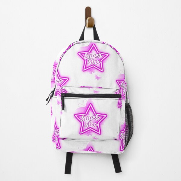 Item preview, 90s retro neon pink purple butterfly Super Star designed and sold by Night Bloom Designs.
