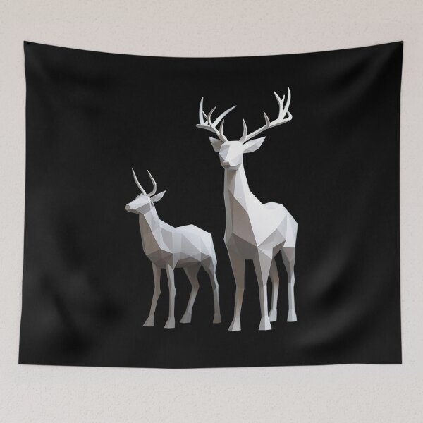 Item preview, Geometric Stag Serenity designed and sold by MajesticArtPL.