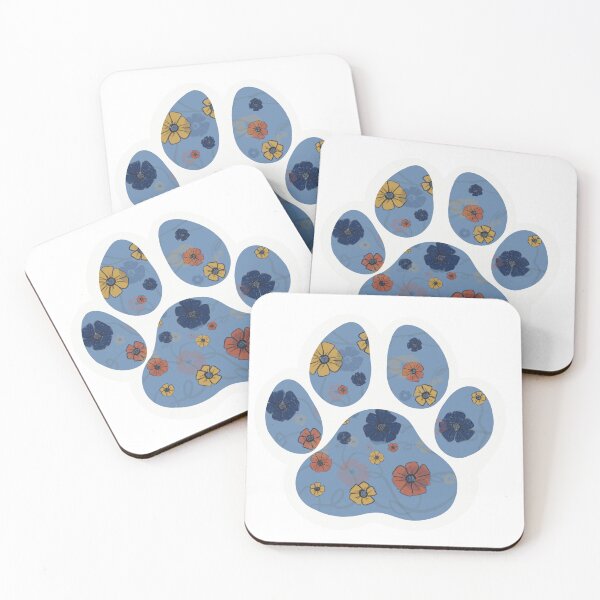 Item preview, Paw Sticker - Flower Design designed and sold by BlueArtFox.