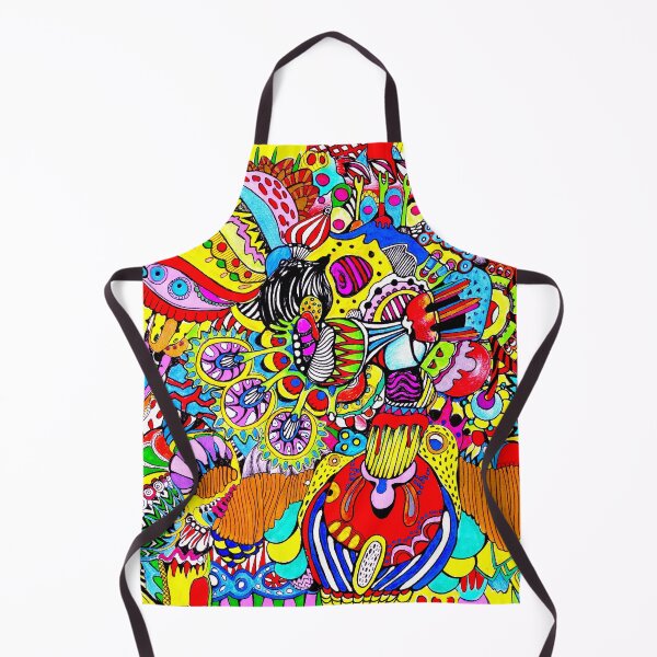 Item preview, 607. Colorful abstract psychedelic drawing subconscious neurographic maximalist rainbow designed and sold by Veera Zukova.