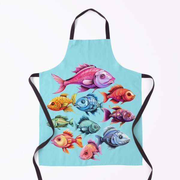 Item preview, Colorful Sea Fishes Artistic Design. designed and sold by AiApparel24-art.