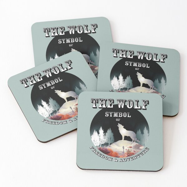 Item preview, Wolf silhouette freedom and adventure symbol designed and sold by LorrieBee.