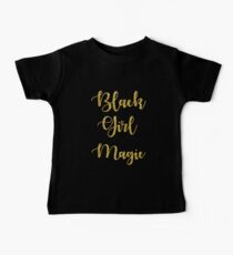 Black girl magic golden Baby Tee