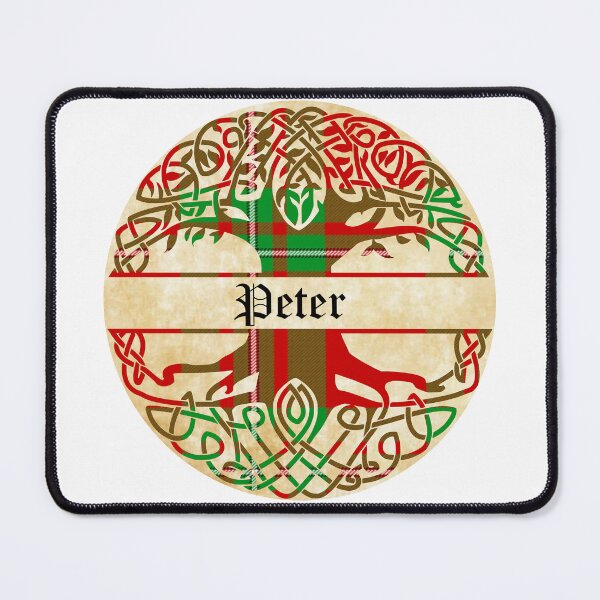 Item preview, Peter Tree of Life Clan Scottish Surname tartan designed and sold by BagTown Clans.
