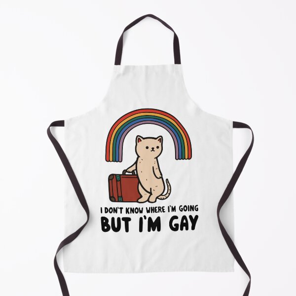 Item preview, Cute I don’t know where I’m going but I’m gay cat meme designed and sold by KikiValley.