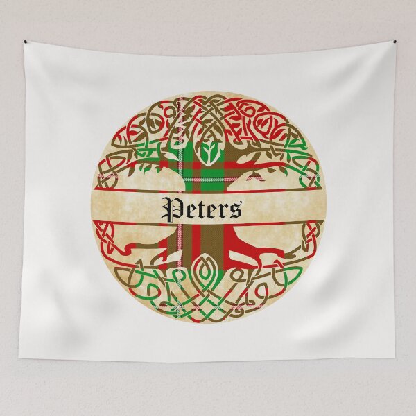 Item preview, Peters Tree of Life Clan Scottish Surname tartan designed and sold by BagTown Clans.