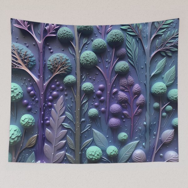 Item preview, Realistic delicate 3D wild leaves - expressive botanical pattern. designed and sold by My-fake-places.
