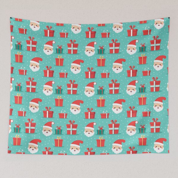Item preview, Seamless Pattern of Santa Claus and His Gifts designed and sold by 89BLACK.