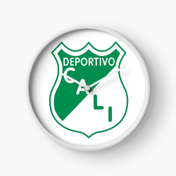 Deportivo Cali, Colombian football club, green logo, green carbon fiber  background, HD wallpaper