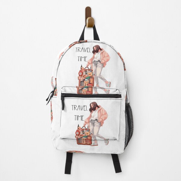 Item preview, "The Woman with Luggage: Travel Time" designed and sold by Anastasiia Yurevych.