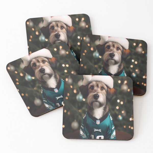 Item preview, Eagles Puppy Christmas Themed designed and sold by PhillySportz.