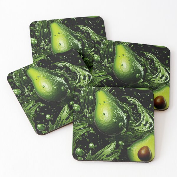 Item preview, Avocado Ballet: Emerald Swirls & Effervescent Bubbles Extravaganza designed and sold by polonuim210.