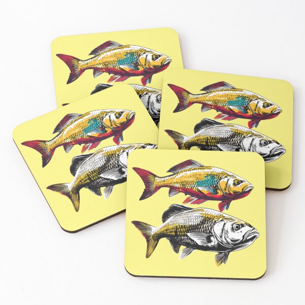 Item preview, Warhol Style Fresh Water Rudd Fish Artistic Design   designed and sold by AiApparel24-art.