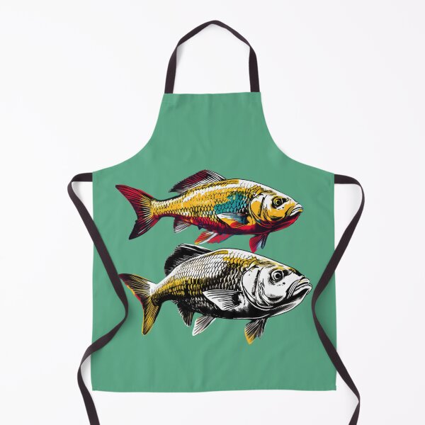 Item preview, Warhol Style Fresh Water Rudd Fish Artistic Design designed and sold by AiApparel24-art.