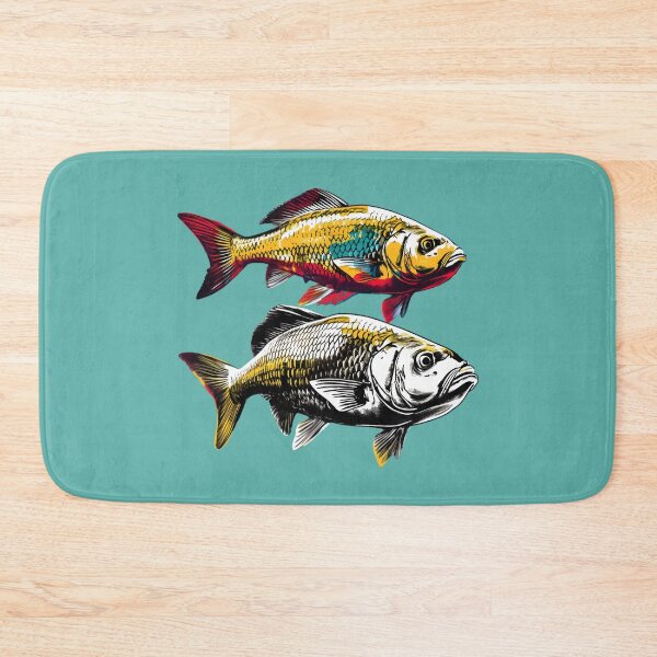 Item preview, Warhol Style Fresh Water Rudd Fish Artistic Design   designed and sold by AiApparel24-art.