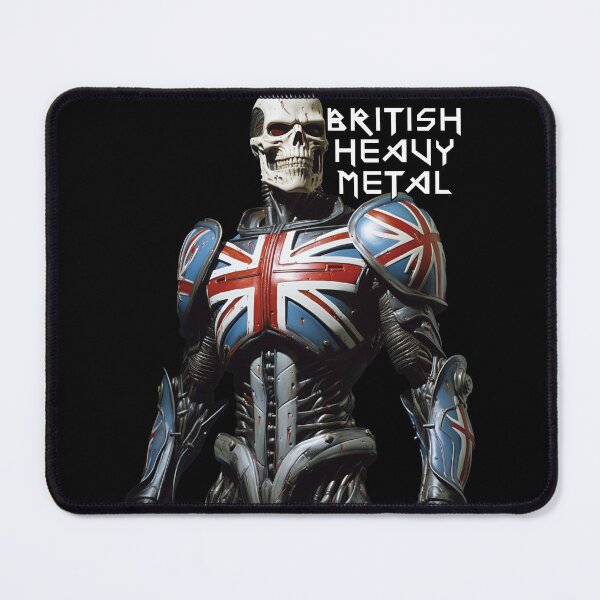 Item preview, British Heavy Metal Last Highway Tees #1 with logo white designed and sold by LastHighwayTees.