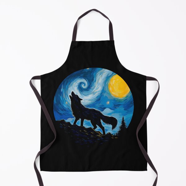 Item preview, Wolf Howling Into The Starry Night designed and sold by 4TeeToo.