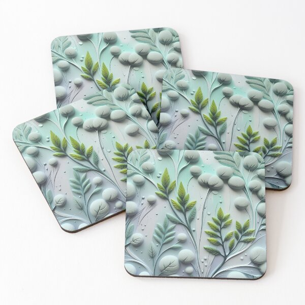 Item preview, Realistic delicate 3D wild leaves - expressive botanical pattern. designed and sold by My-fake-places.