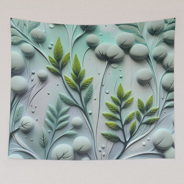 Item preview, Realistic delicate 3D wild leaves - expressive botanical pattern. designed and sold by My-fake-places.