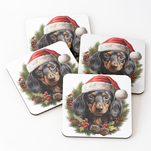 Item preview, Dachshund Christmas designed and sold by Arthoughts.