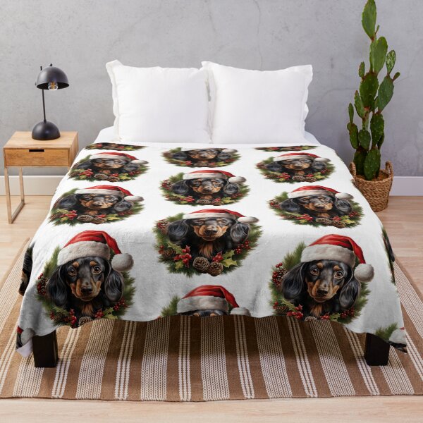 Item preview, Dachshund Christmas designed and sold by Arthoughts.