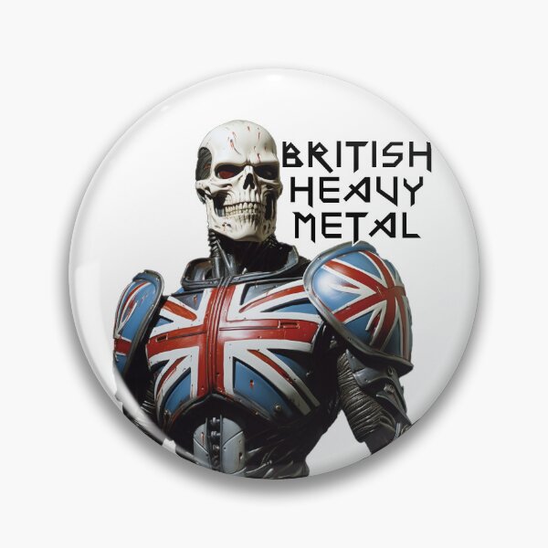 Item preview, British Heavy Metal Last Highway Tees #1 with logo black designed and sold by LastHighwayTees.