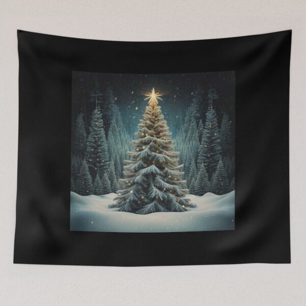 Item preview, Christmas tree in snow forest designed and sold by IdeaMind.