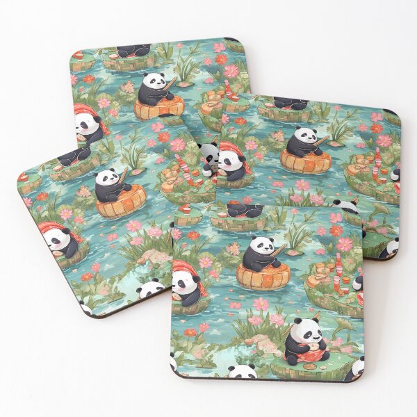 Item preview, Chibi Panda Sushi Fiesta: A Surrealist Manga Masterpiece designed and sold by polonuim210.
