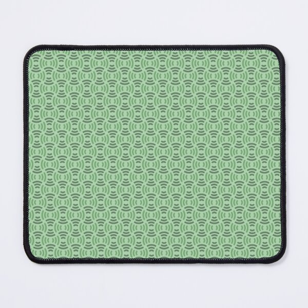 Item preview, Sage Pastel Mint Green Curves Waves Lines Art Nouveau Warm Color Pattern designed and sold by PenguinForests.