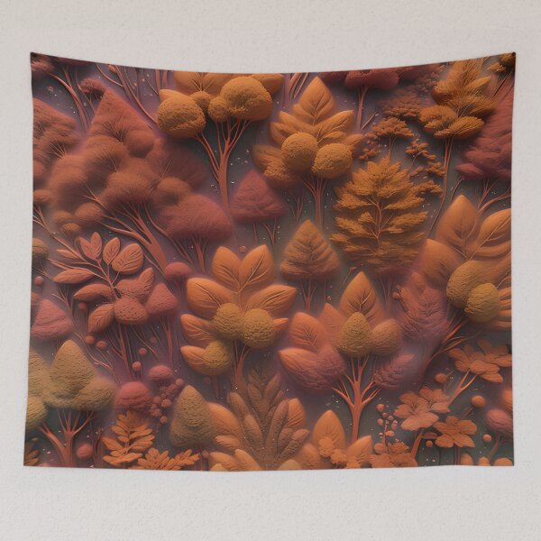 Item preview, Realistic delicate 3D wild leaves - expressive botanical pattern. designed and sold by My-fake-places.