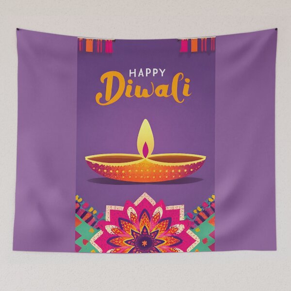 Item preview, Happy Diwali Greetings- Diwali Celebration Design designed and sold by Jollys-ArtShop.